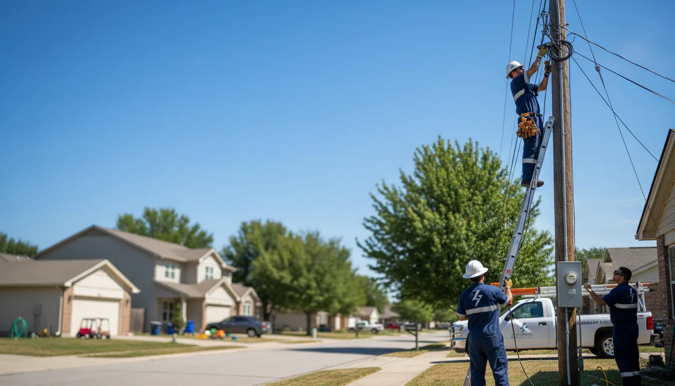 Residential electrician providing installation services in Bellevue, IA